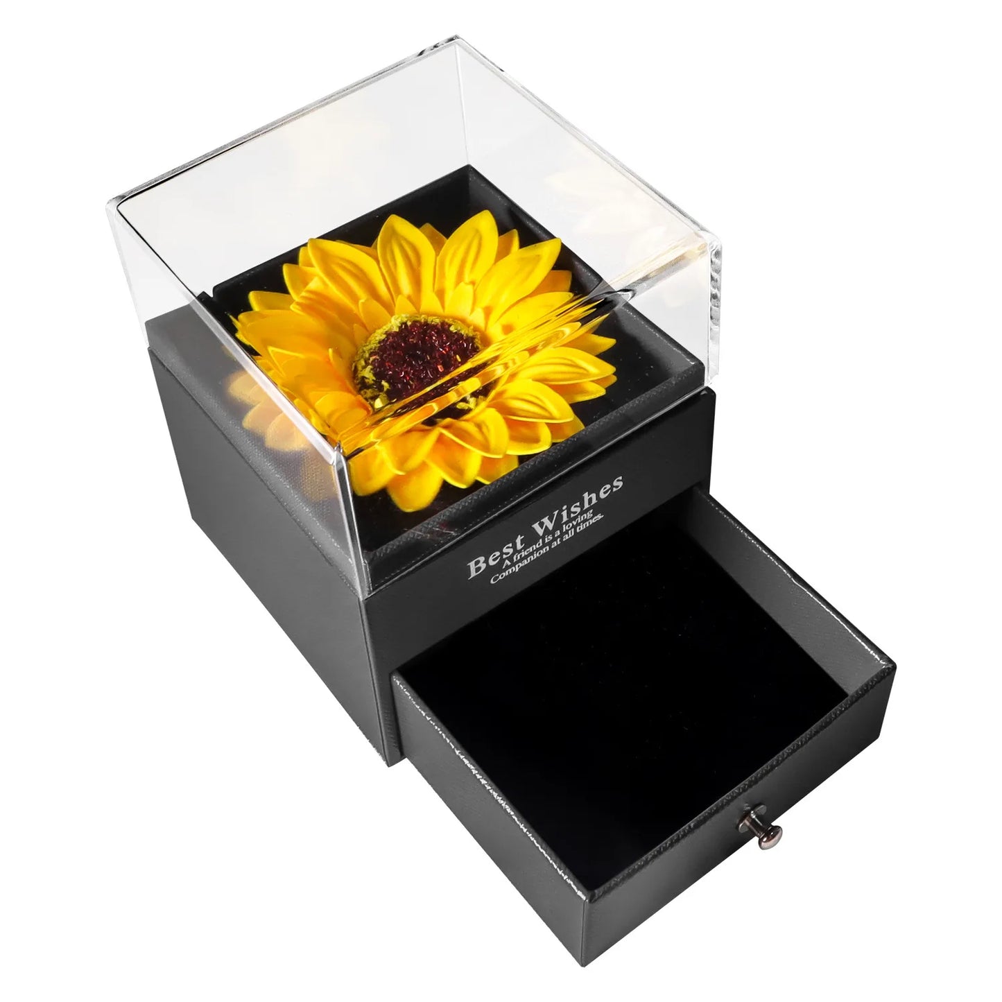 sonnenblume „ich liebe dich“ halskette - mit geschenkbox